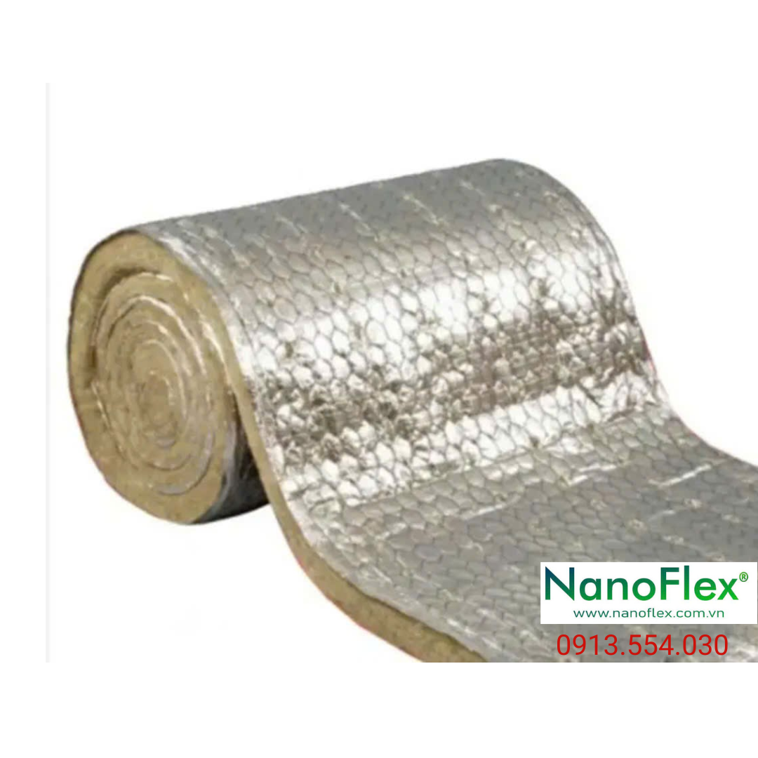 Bông khoáng lưới thép BEEFLEX dạng cuộn mặt bạc RW-RCB