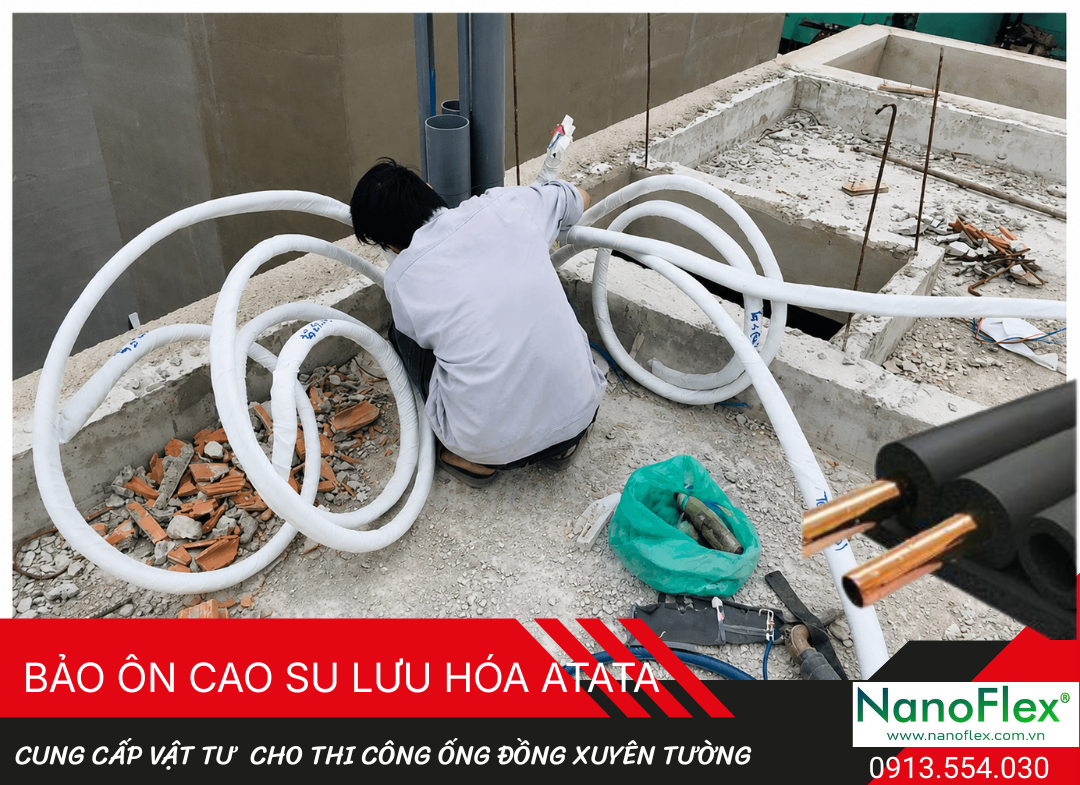 Cung Cấp Bảo Ôn Và Băng Cuốn Cho Thi Công Ống Đồng Xuyên Tường – Giải Pháp Bảo Vệ Hệ Thống Điều Hòa Bền Đẹp