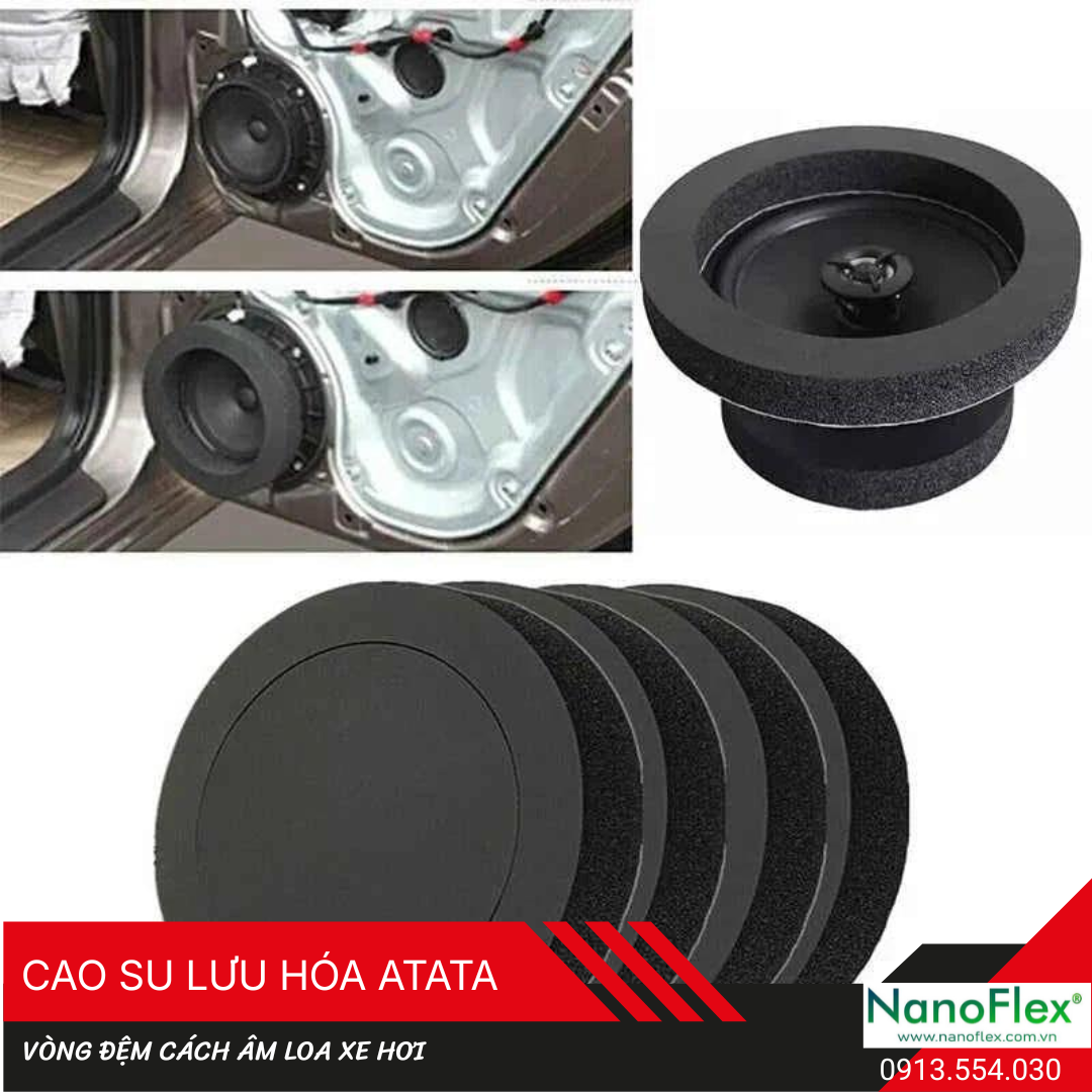 Vòng đệm cách âm loa xe hơi NBR – Giải pháp nâng cấp âm thanh hiệu quả cho ô tô